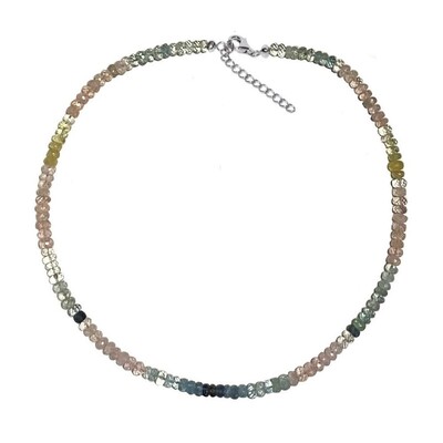 Collana in argento con Berillo Fancy