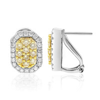 Orecchini in oro con Diamante Giallo SI2 (CIRARI)