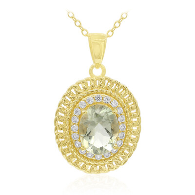Collana in argento con Ametista Verde