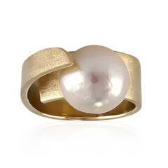 Anello in argento con Perla di Acqua Dolce (TPC)