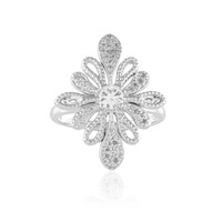 Anello in argento con Zaffiro Bianco