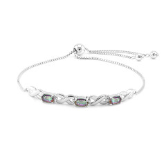 Bracciale in argento con Quarzo Mistico