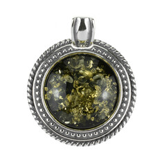 Ciondolo in argento con Ambra Baltica