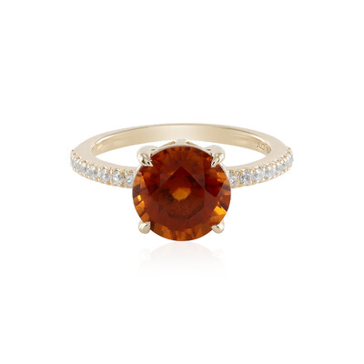 Anello in oro con Granato Essonite