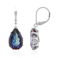 Orecchini in argento con Quarzo Mistico Lavanda
