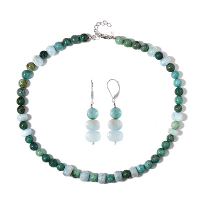 Parure in argento con Acquamarina Brasiliana
