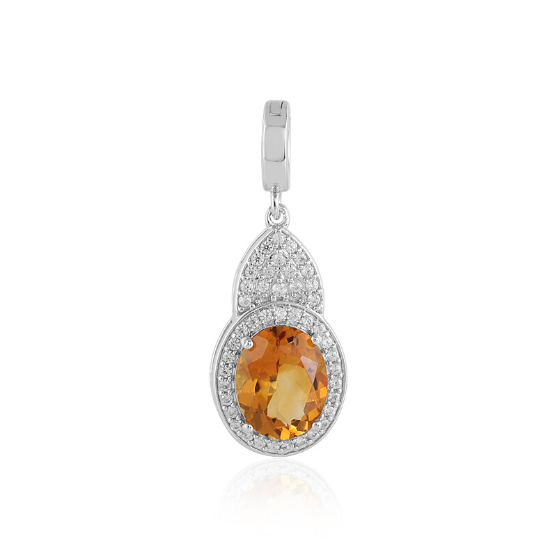 Marium Diaspro Gemma Ciondolo Placcato Argento Handmade Gioiello Regalo