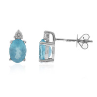 Orecchini in oro con Apatite Blu