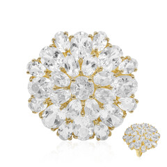 Anello in argento con Topazio Bianco