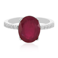 Anello in argento con Rubino del Madagascar