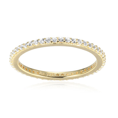 Anello in argento con Topazio Bianco