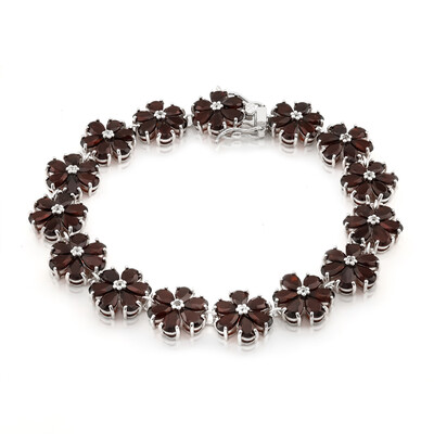 Bracciale in argento con Granato