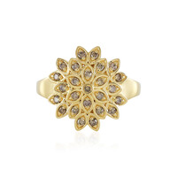Anello in argento con Diamante Cioccolato I2