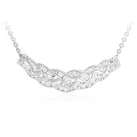 Collana in argento con Topazio Bianco