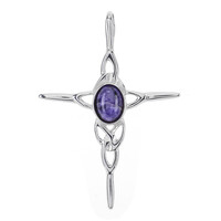 Ciondolo in argento con Charoite