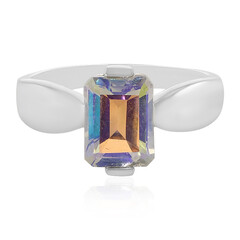 Anello in argento con Topazio Arcobaleno