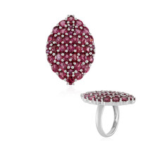 Anello in argento con Rodolite