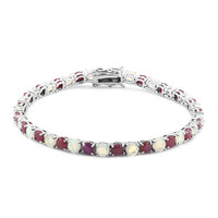 Bracciale in argento con Rubino