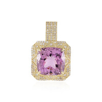 Ciondolo in oro con Kunzite Brasiliana