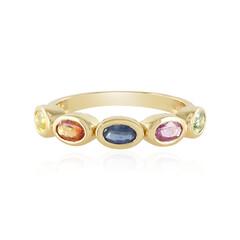 Anello in argento con Zaffiro Rosa