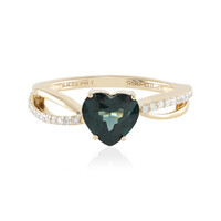 Anello in oro con Spinello Verde Luc Yen (AMAYANI)