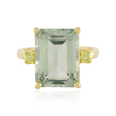 Anello in argento con Ametista Verde