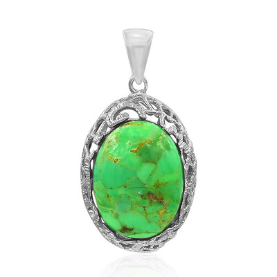 Ciondolo in argento con Turchese Kingman Mohave Verde (Art of Nature)