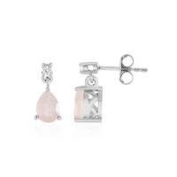 Orecchini in argento con Quarzo Rosa
