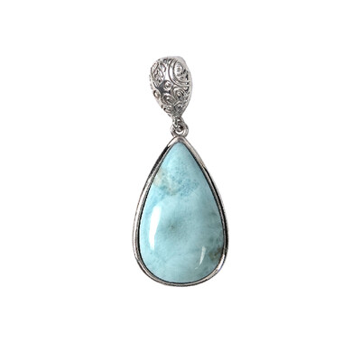 Ciondolo in argento con Larimar
