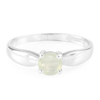 Anello in argento con Prehnite