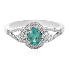 Anello in argento con Apatite Blu