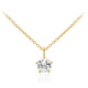 Collana in argento con Topazio Bianco