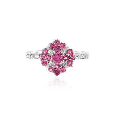Anello in argento con Rubellite
