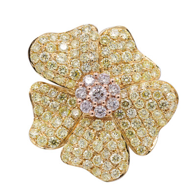 Anello in oro con Diamante Rosa I1 (CIRARI)
