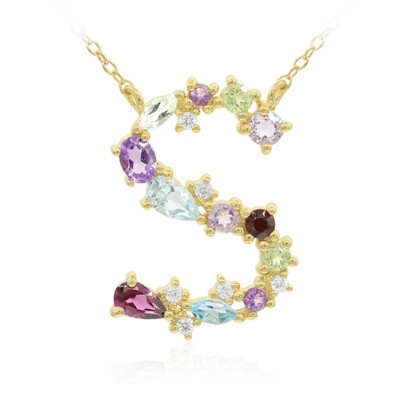 Collana in argento con Rodolite