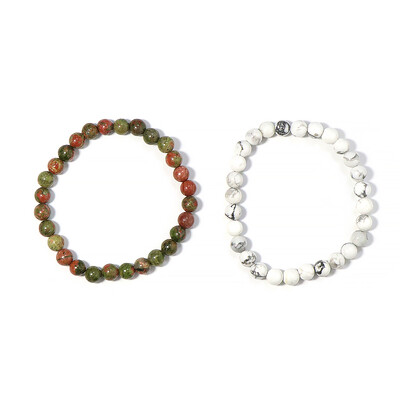 Bracciale con Unakite