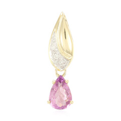Ciondolo in oro con Tormalina Rosa Cuprian