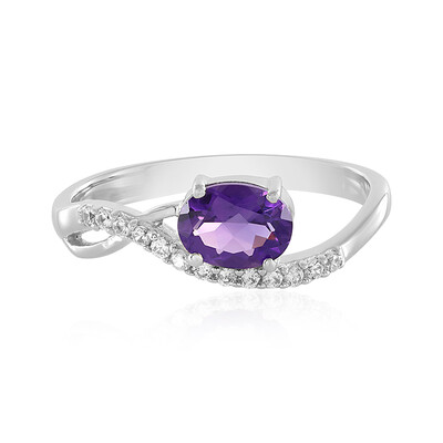 Anello in argento con Ametista Siberiana