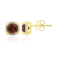 Orecchini in oro con Apatite Rossa