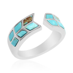 Anello in argento con Turchese Kingman (Anne Bever)