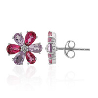 Orecchini in argento con Topazio Rosa