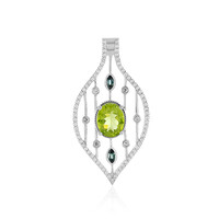 Ciondolo in argento con Peridoto Arizona
