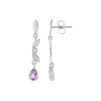Orecchini in argento con Ametista Rose de France