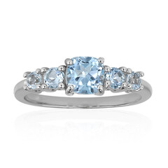 Anello in argento con Topazio Blu Cielo