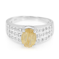 Anello in argento con Quarzo Rutilato