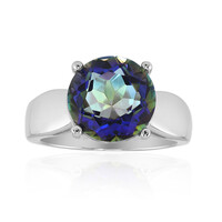 Anello in argento con Quarzo Mistico Blu