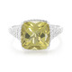 Anello in argento con Quarzo Oliva