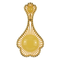 Ciondolo in argento con Ambra Baltica