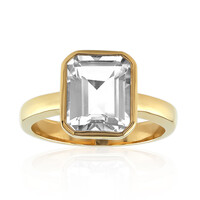 Anello in argento con Topazio Bianco
