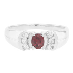 Anello in argento con Rubino Malawi